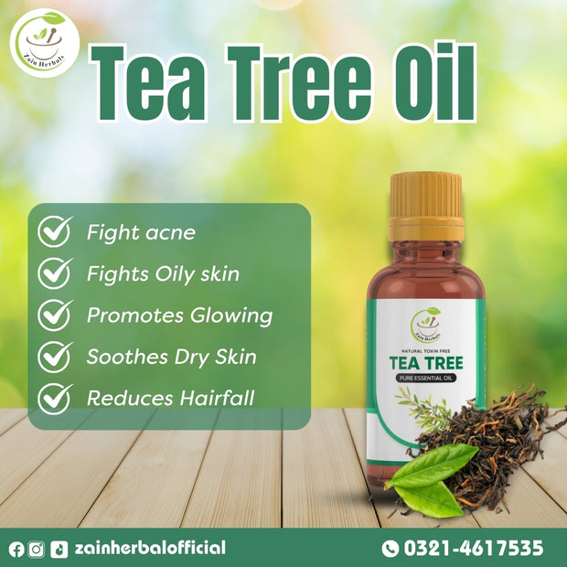 Zain Herbal Tea Tree Essential Oil: Nature's Purifying Powerhouse for your Skin