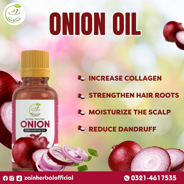 Zain Herbal Onion Essential Oil: Nature's Powerhouse for Hair Health