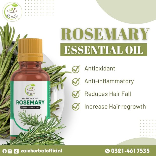 Zain Herbal Rosemary Essential Oil: Harness the Power of Pure and Organic Rosemary