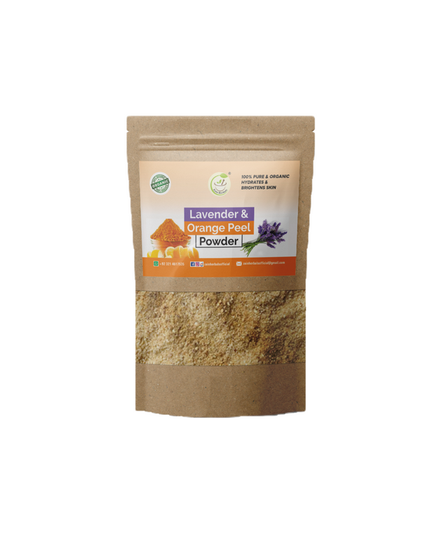 Lavender & Orange Peel Powder 100g: Unwind, Rejuvenate, Radiate