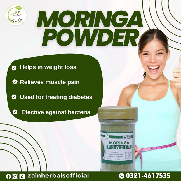 Superfood Power with Zain Herbals Organic Moringa Powder